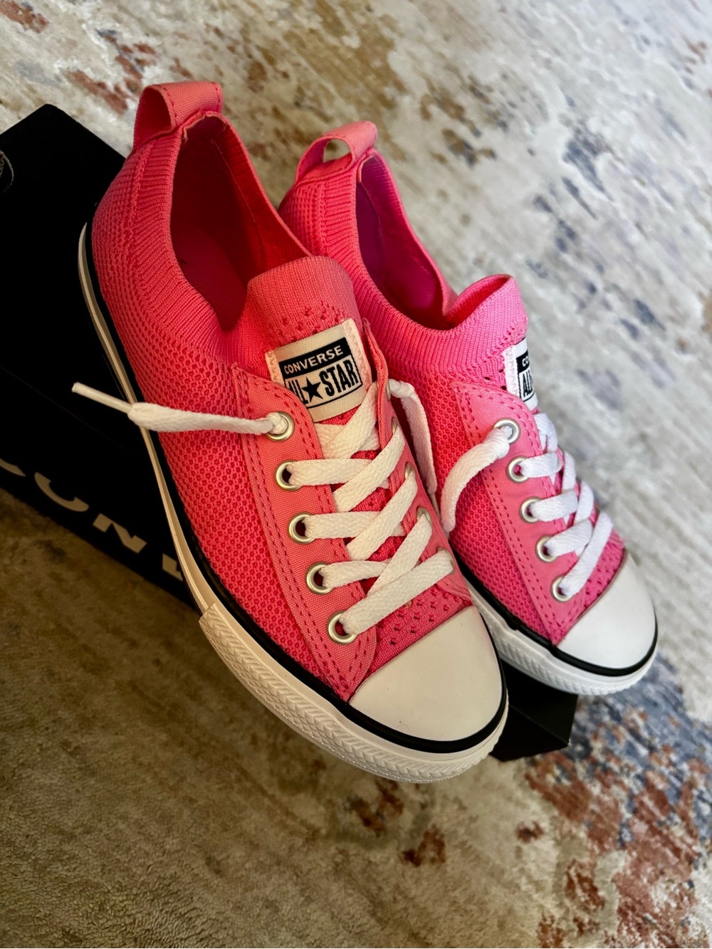 NIB! Converse All Star Chuck Taylor Shoreline Knit Pink Low Top Sneakers